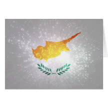 Κύπρος σημαία cartão