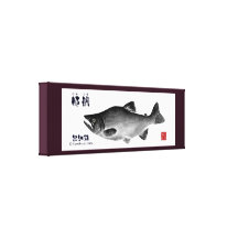 然別湖！　姫鱒！１００年保存キャンバス。　GYOTAKU　　JAPAN 【紫】  張りキャンバスプリント