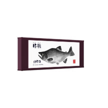 糠平湖！ヒメマス！１００年保存キャンバス！　GYOTAKU　JAPAN　【紫】 キャンバスプリント