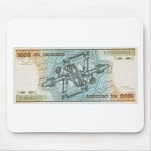 1000 cruzeiros mouse pad
