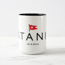 100th caneca titânica do aniversário com logotipo 