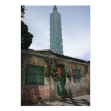101 e casas de campo japonesas, Taipei, Formosa Impressão De Foto