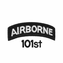 101st transportado por via aérea camisa polo bordada