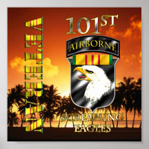101st Veterano de Vietnam da divisão aerotransport Posters