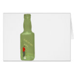 10 garrafas verdes 2 cartao