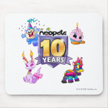 10o Logotipo do aniversário Mousepads