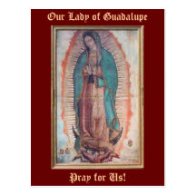 12 de dezembro   nossa senhora de Guadalupe Cartoes Postais