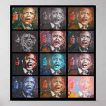 12 Obamas Pôsteres