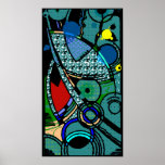 "14" poster abstrato