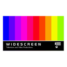 176 Widescreen - Bares de cor Cartoes De Visitas
