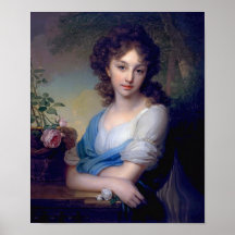 1799 - Retrato de Elena Alexandrovna Naryshkina Impressão