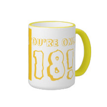 18o Caneca do aniversário (Yelllow)