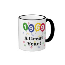 1969 um aniversário do grande ano caneca