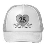 25o aniversário - prata bonés