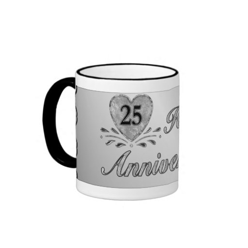 25o aniversário - prata caneca