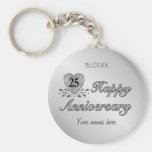 25o aniversário - prata chaveiros