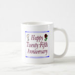 25o Presentes do aniversário de casamento Caneca