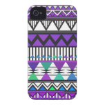 2 tribais roxos modelam o exemplo da case mate do  capa iPhone 4 Case-Mate
