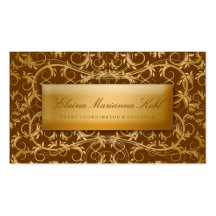311-Golden diVine #2 castanho chocolate Cartoes De Visitas