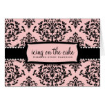 311-Icing no bolo - rosa doce Cartao