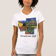3 pinturas famosas diferentes de Van Gogh do vinta Camisetas