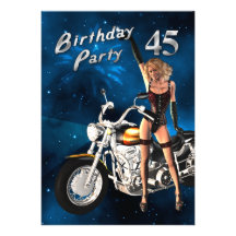 45th Convite de aniversário