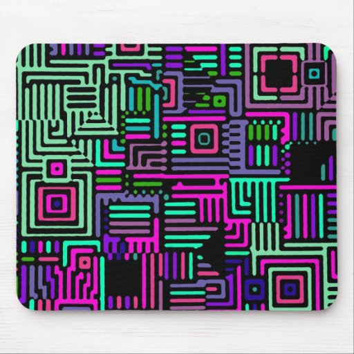 500 geométricos mouse pad