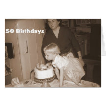 50 aniversários cartao