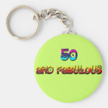 50 e arco-íris fabuloso chaveiros