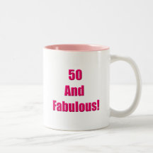 50 e fabuloso caneca