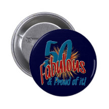 50 fabuloso e orgulhoso dele botons