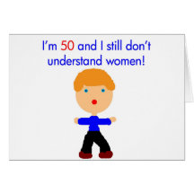 50 não compreenda mulheres cartões