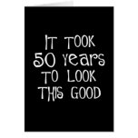 50th aniversário, 50 anos para olhar isto bom! cartões