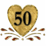 50th aniversário - ouro esculturafotos