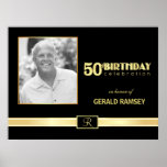 50th Celebração do aniversário - poster feito sob 