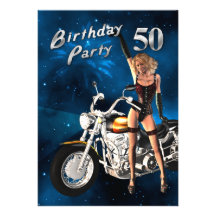 50th Convite de aniversário