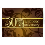 50th Convites do aniversário - cartões dobrados