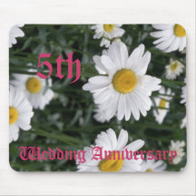 5o aniversário de casamento - margarida mouse pads