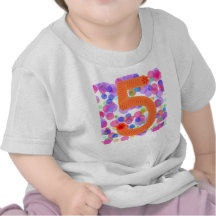 5os balões do aniversário t-shirts