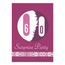 60. geburtstag convites personalizado