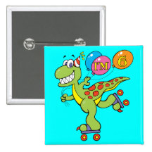 6o Dinossauro do aniversário Boton