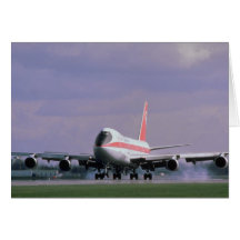747 terras no aeroporto internacional de Pearson,  Cartão