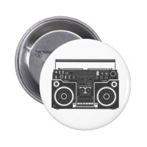 80s Boombox Botons