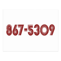 867-5309 CARTÃO POSTAL