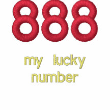 888, meu número afortunado camisa polo