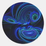 8D - Etiqueta do Fractal Adesivos Redondos