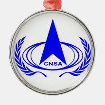 A administração nacional do espaço de China - CNSA Enfeite Para Arvore De Natal
