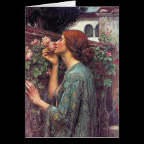 "A alma do rosa" por John W. Waterhouse cartões