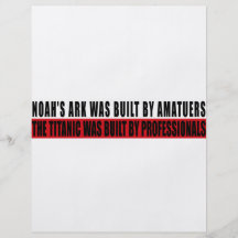 A arca de Noah era bult por Amatuers… Panfletos Personalizado