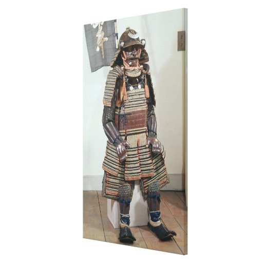 A armadura do guerreiro do samurai impressão de canvas esticadas